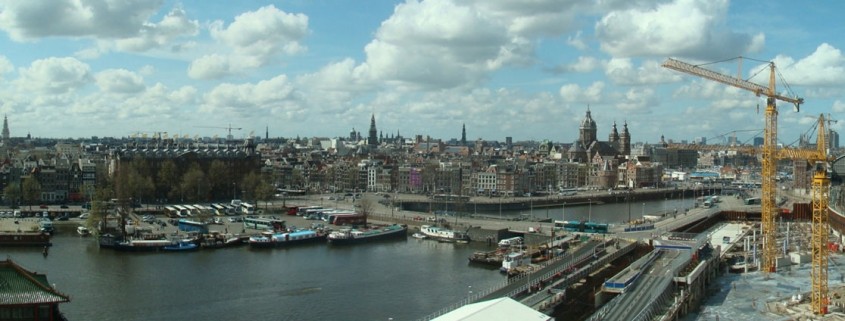 Bezorging haardhout in de binnenstad van Amsterdam