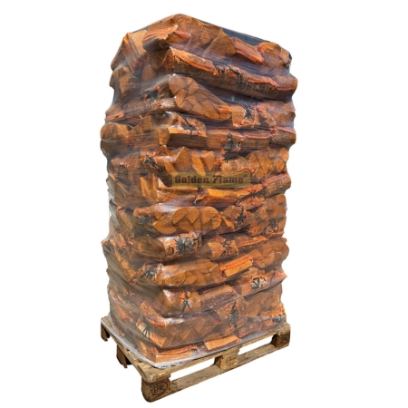 Pallet 96 netzakken ovengedroogd berkenhout à 20 liter